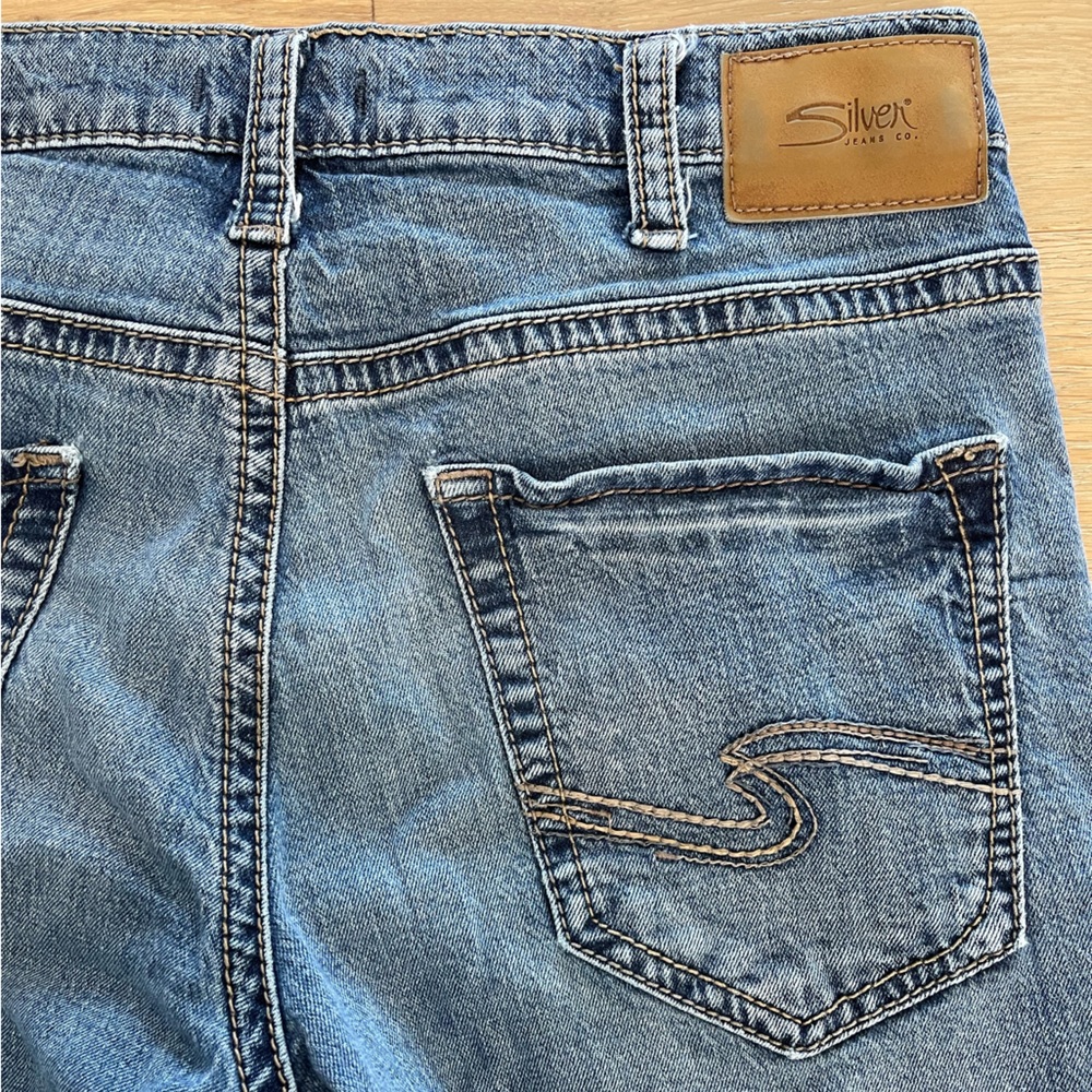 Mens Silver Jeans Eddie